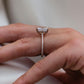 3 Ct  Radiant Cut Lab Grown Diamond Hidden Halo Ring