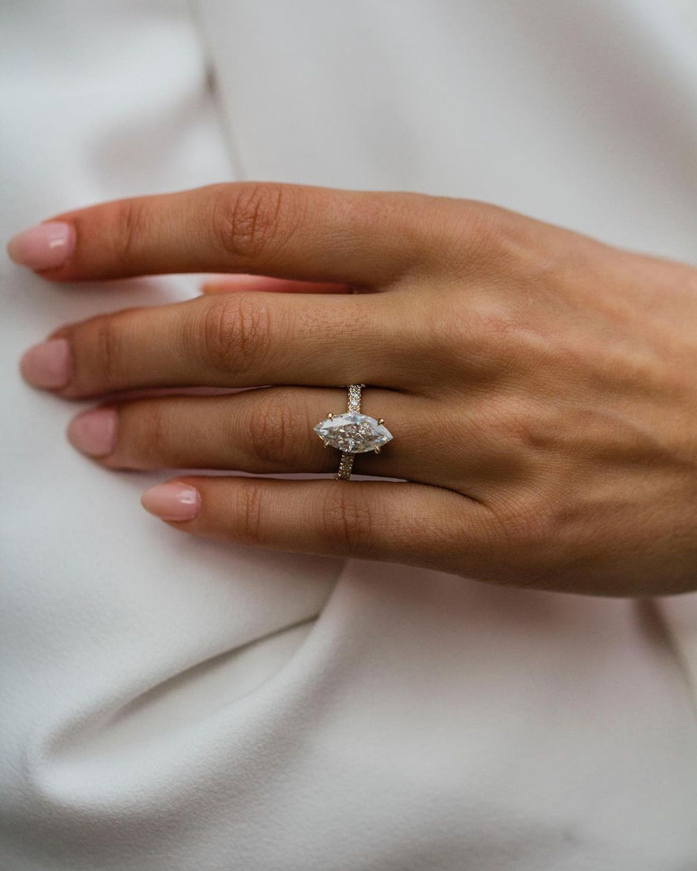 Marquise Cut Labgrown Ring