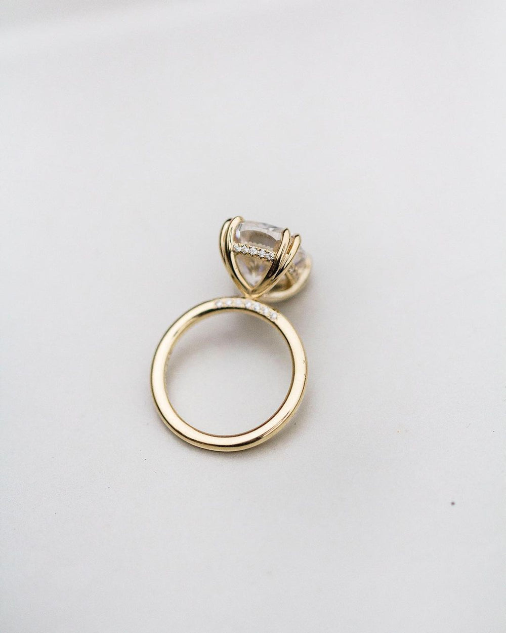 Cushion Cut Labgrown Engagement Ring