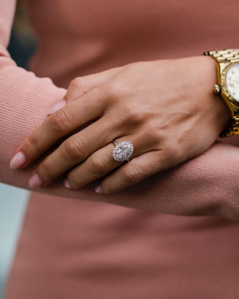 Oval Cut Labgrown Ring
