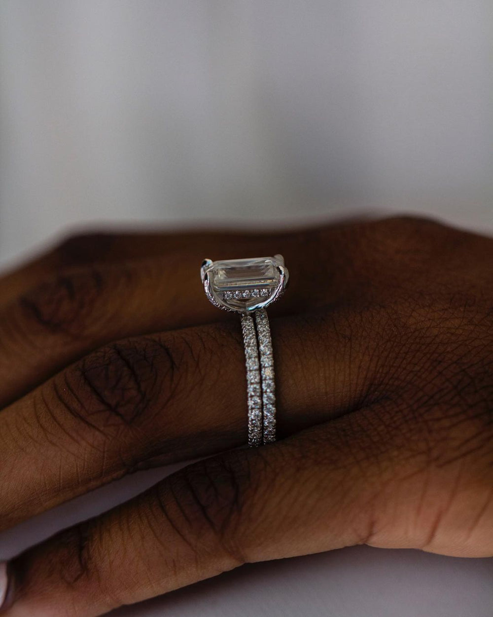 Emerald Cut Labgrown Engagement Ring
