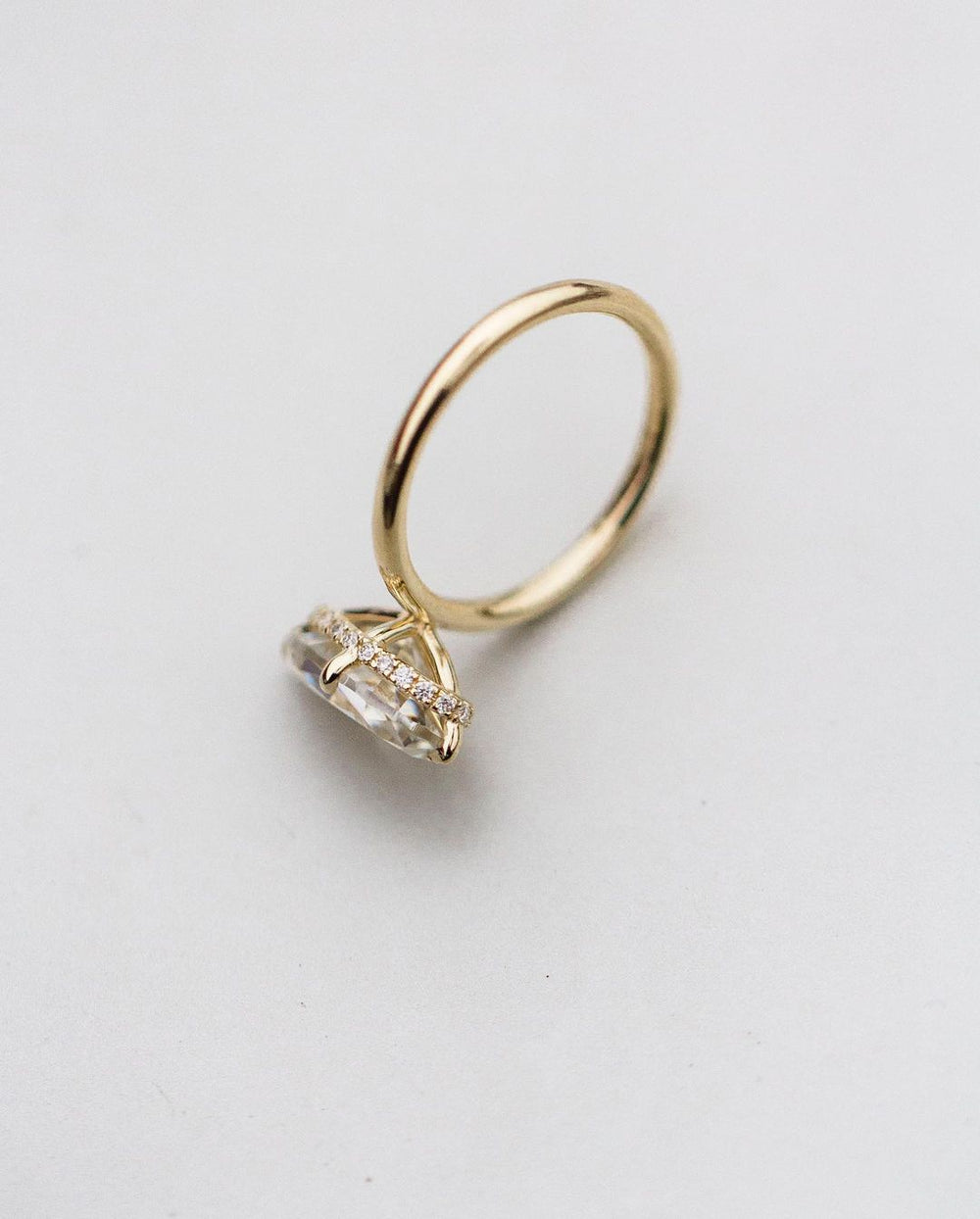 Old Mine Oval Cut Labgrown Ring