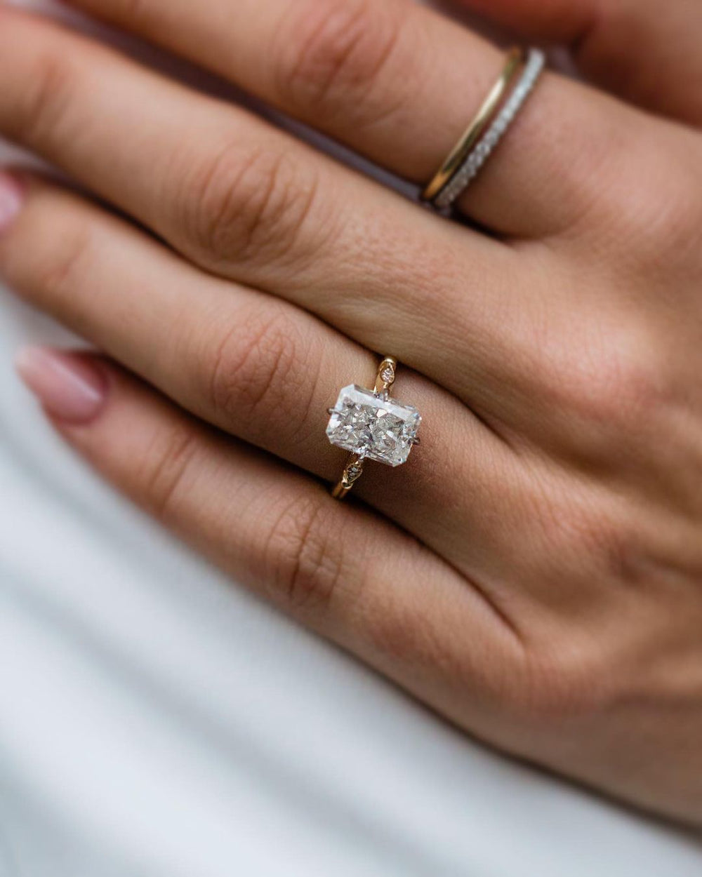 Radiant Cut Labgrown Engagement Ring