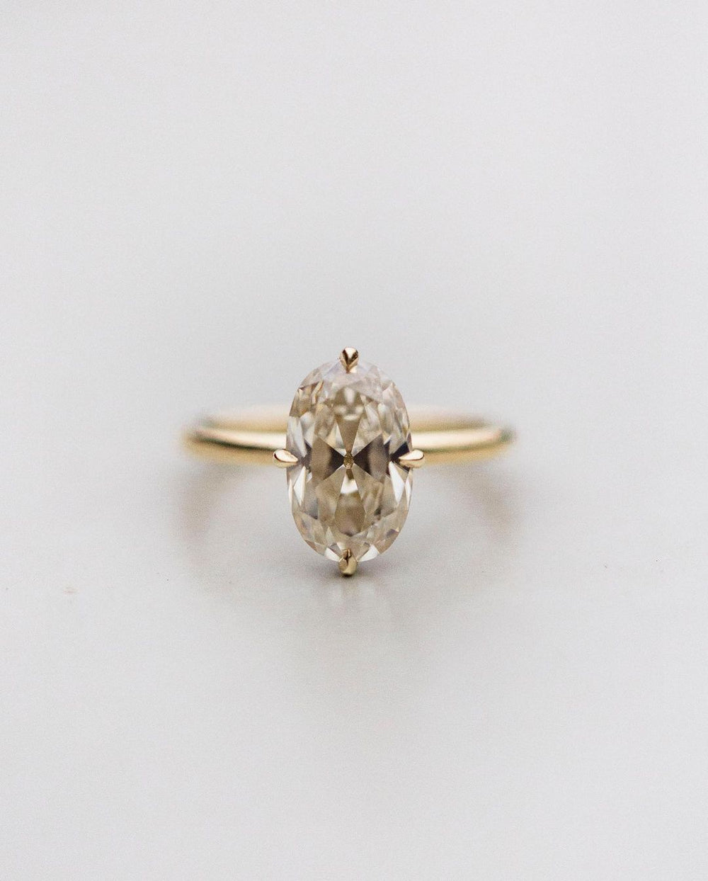Old Mine Oval Cut Labgrown Ring