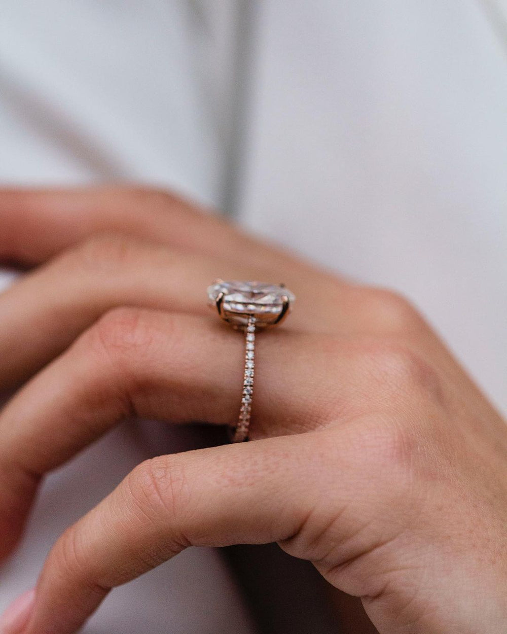 Oval Cut Labgrown Engagement Ring