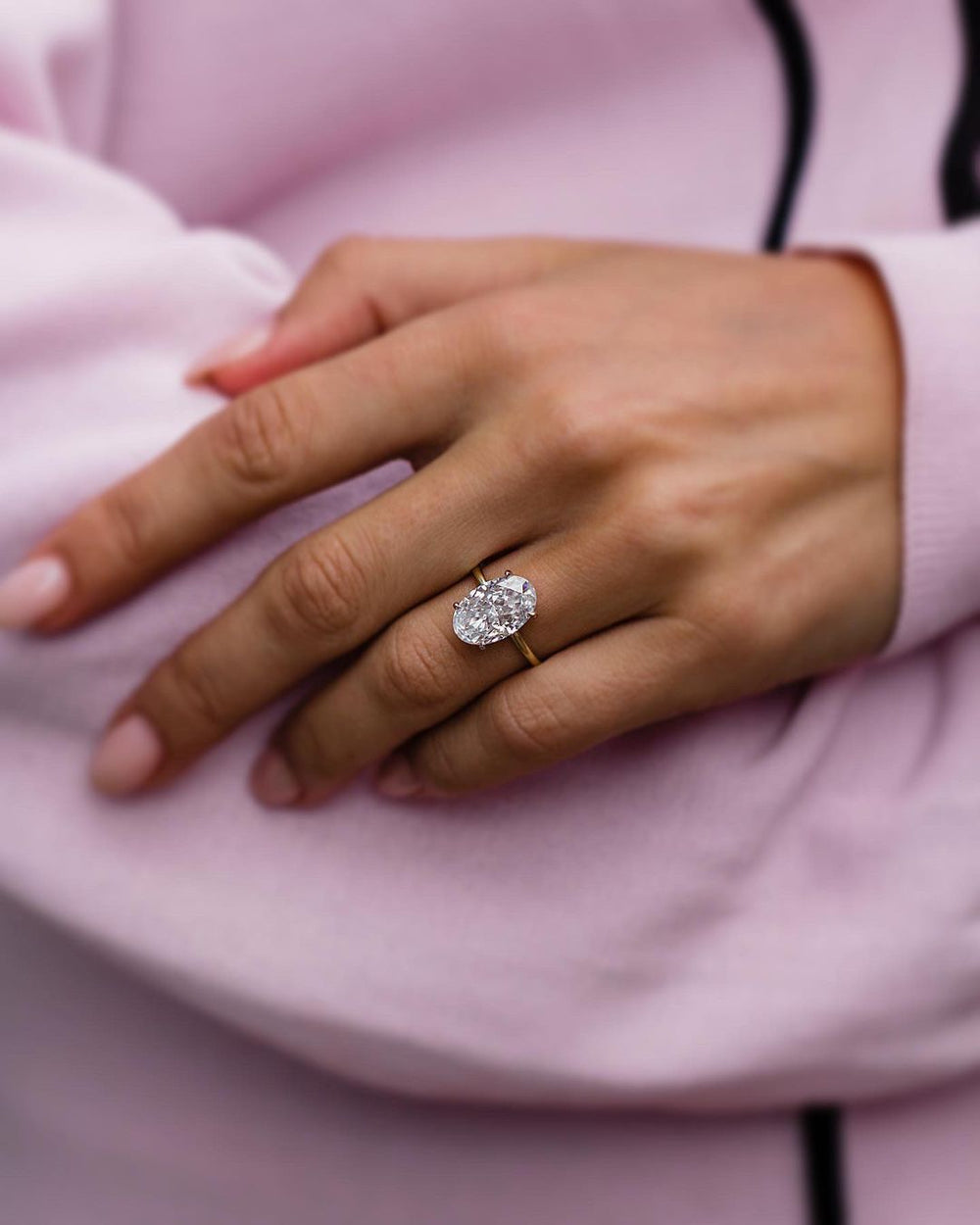 Oval Cut Labgrown Engagement Ring