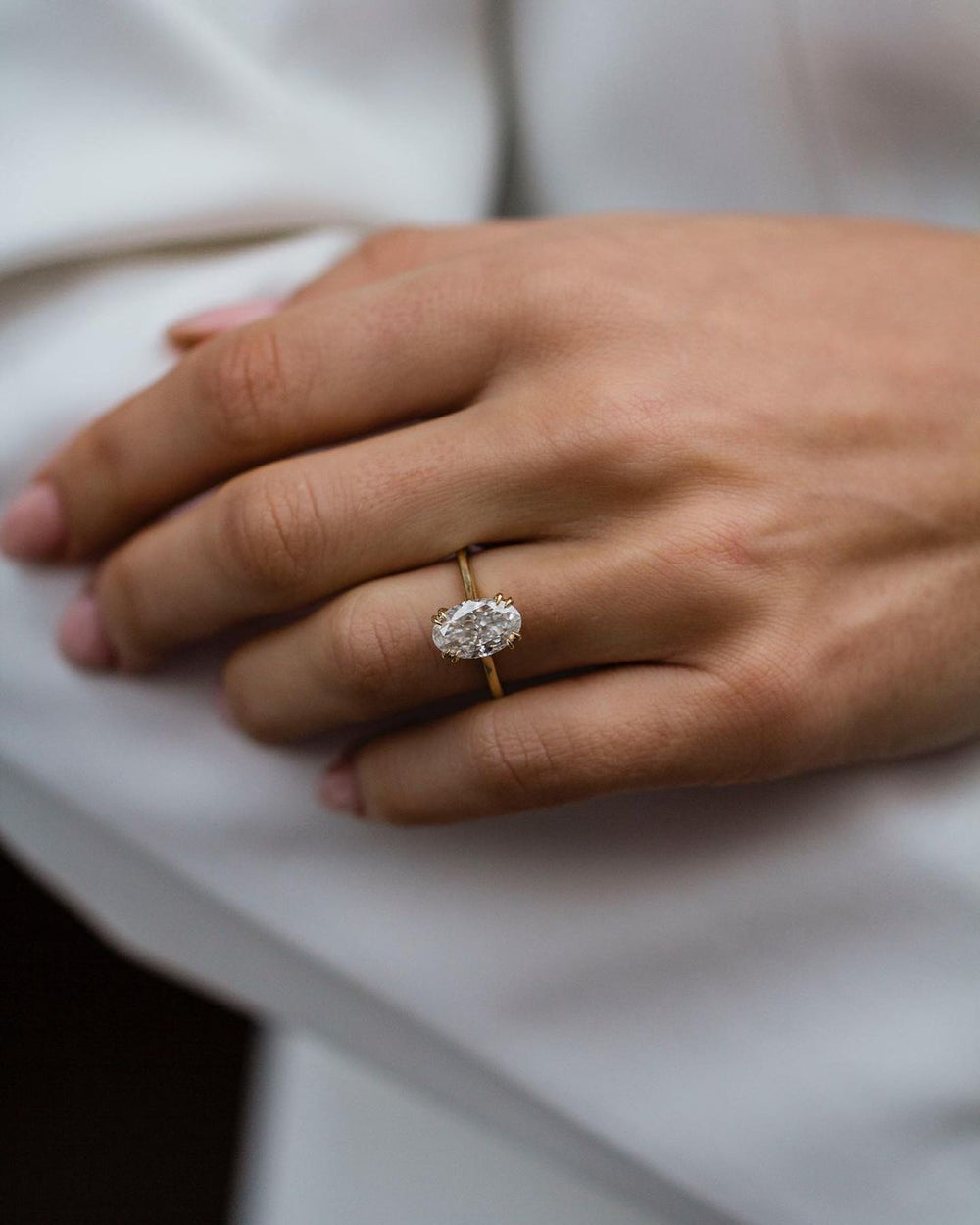 Oval Cut Labgrown Engagement Ring