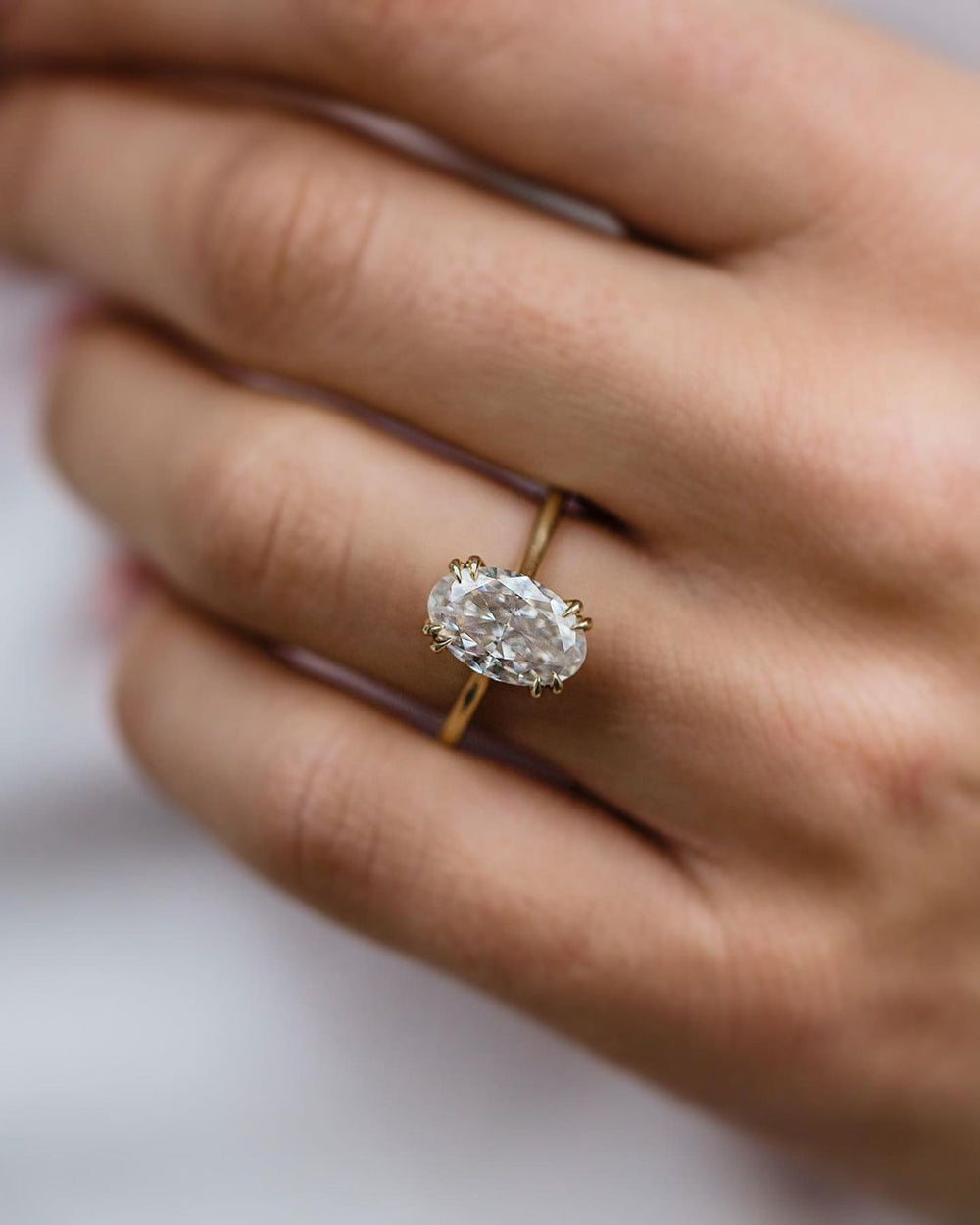 Oval Cut Labgrown Engagement Ring