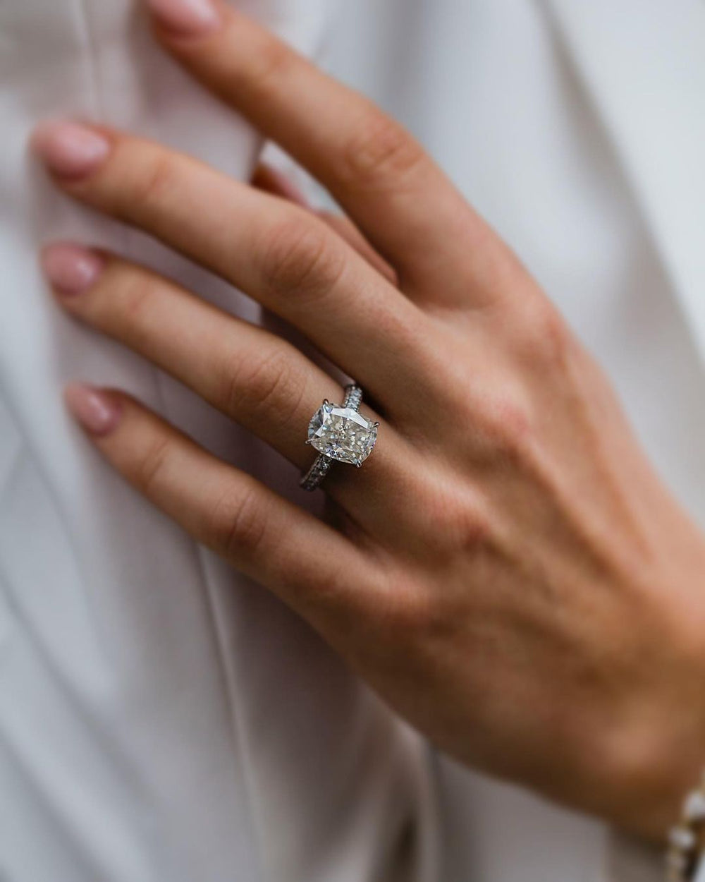 Cushion Cut Labgrown Ring