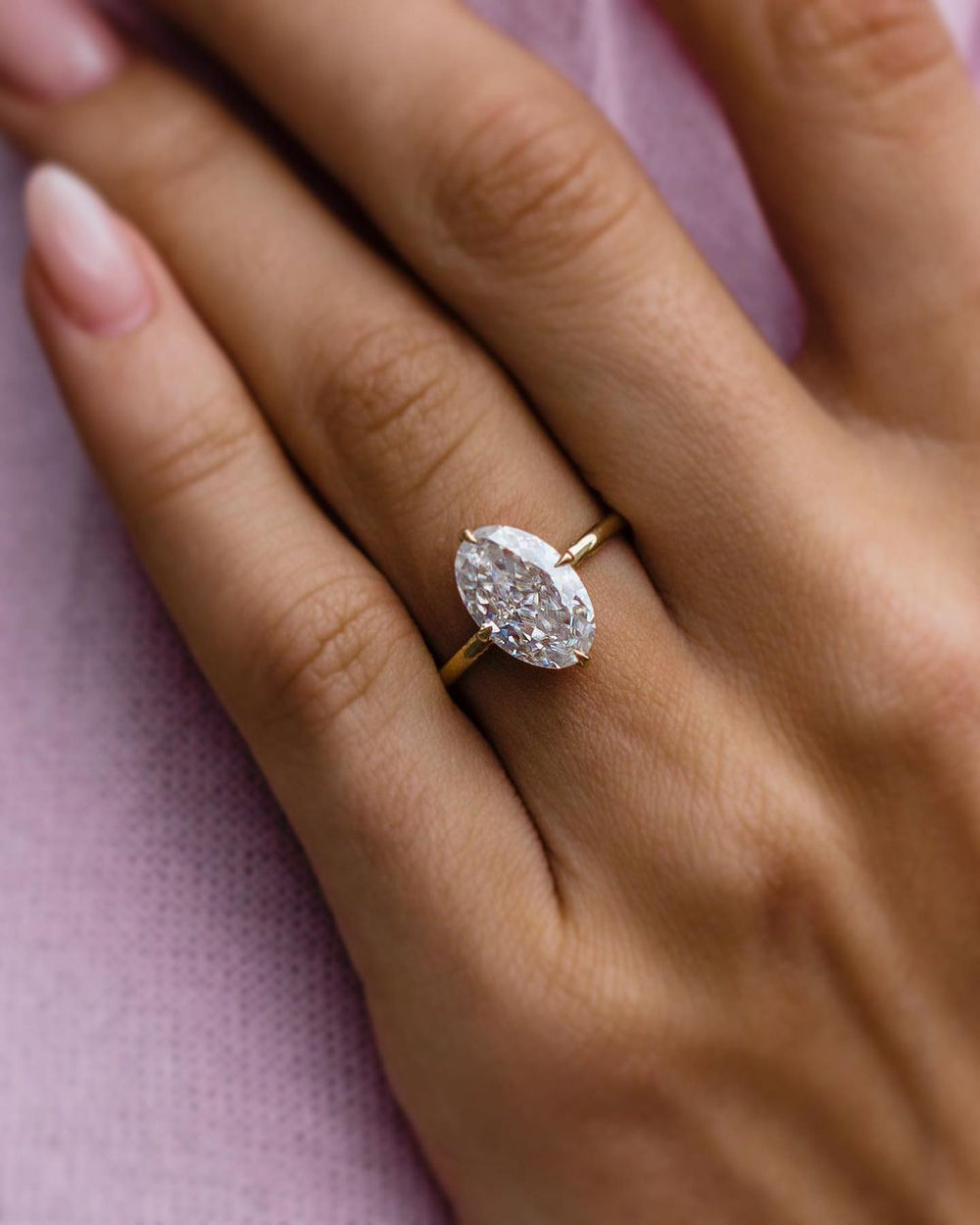 Oval Cut Labgrown Ring