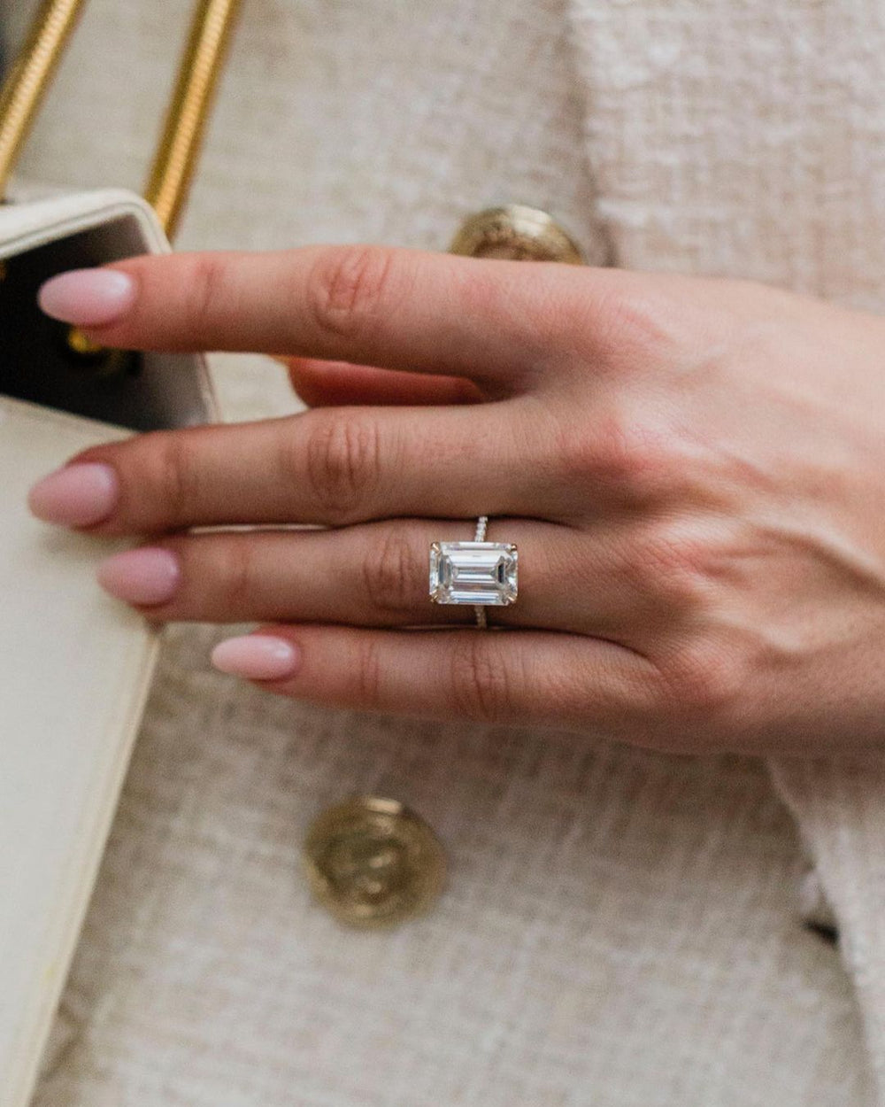 Emerald Cut Labgrown Engagement Ring