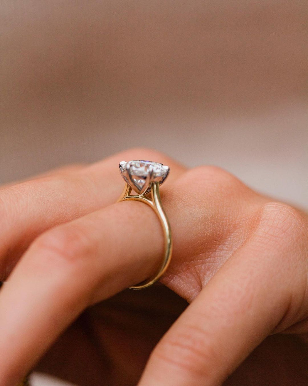 Round Brilliant Cut Labgrown Engagement Ring