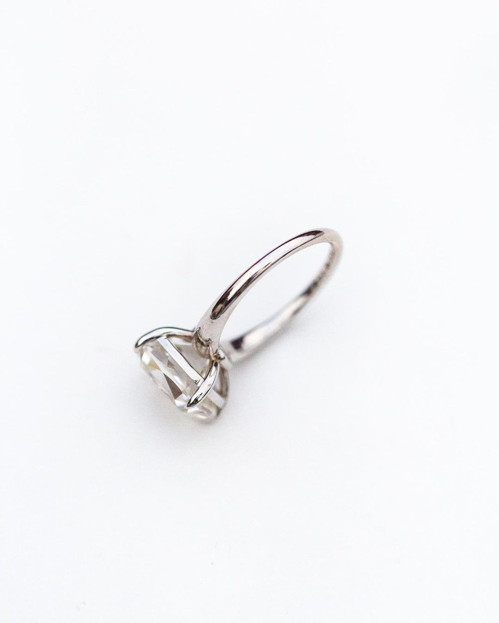 Old Mine Cushion Cut Labgrown Ring