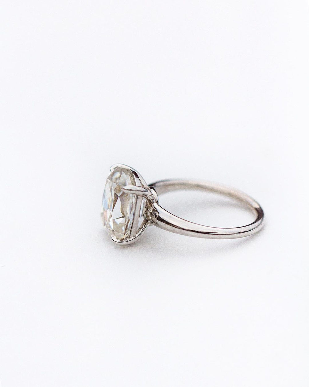Old Mine Cushion Cut Labgrown Ring