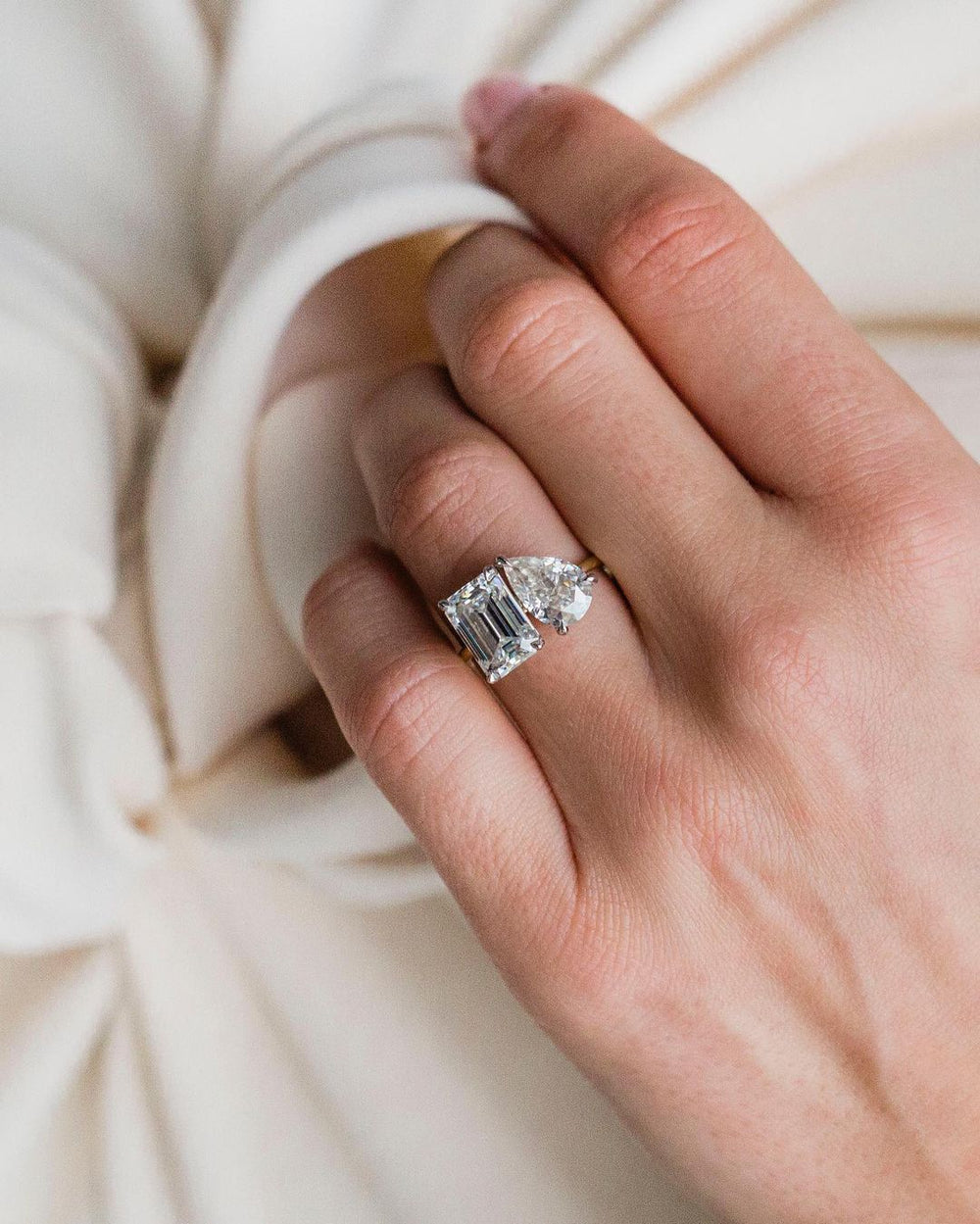Toi Et Moi Pear & Emerald Cut Labgrown Ring