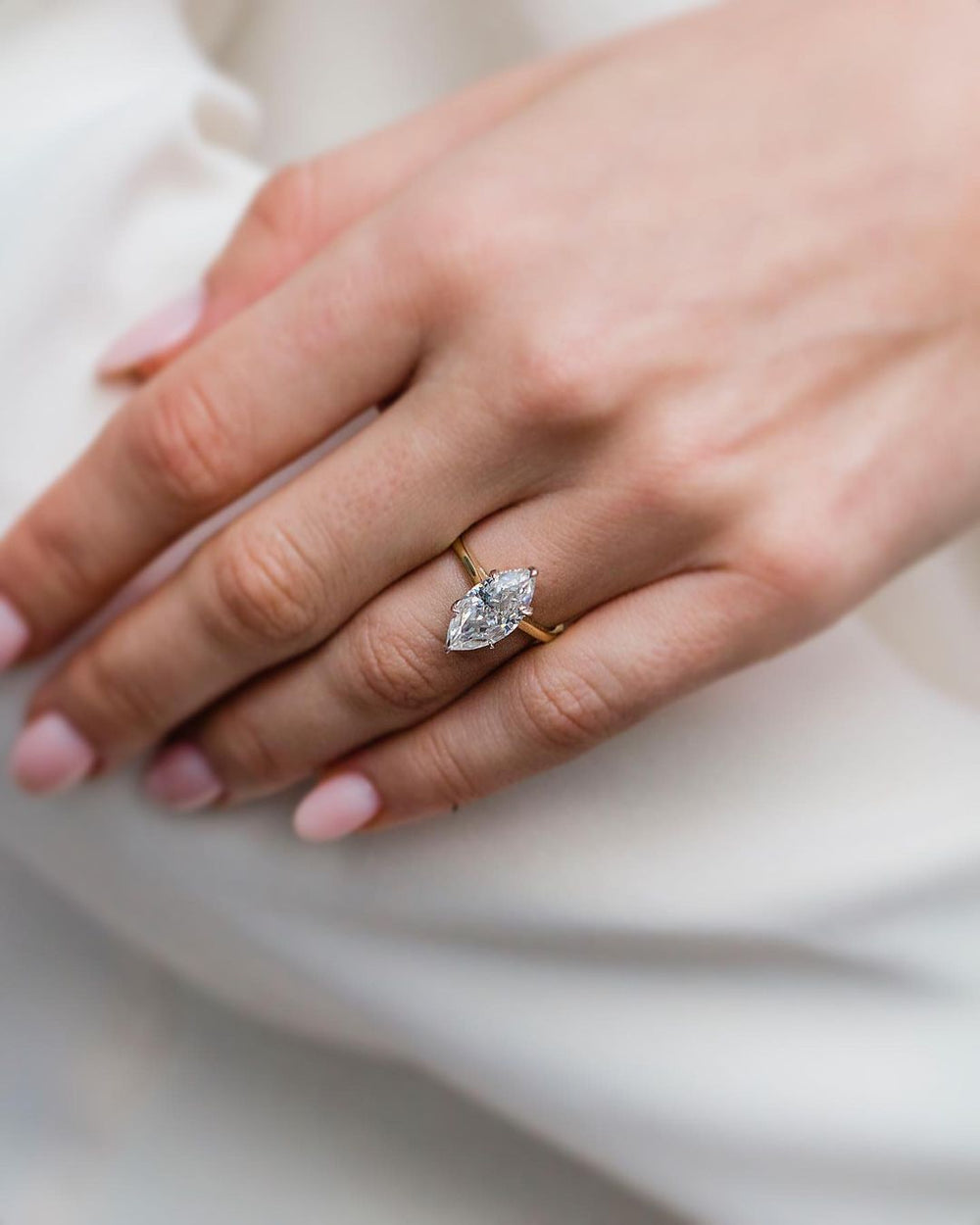 Marquise Cut Labgrown Engagement Ring