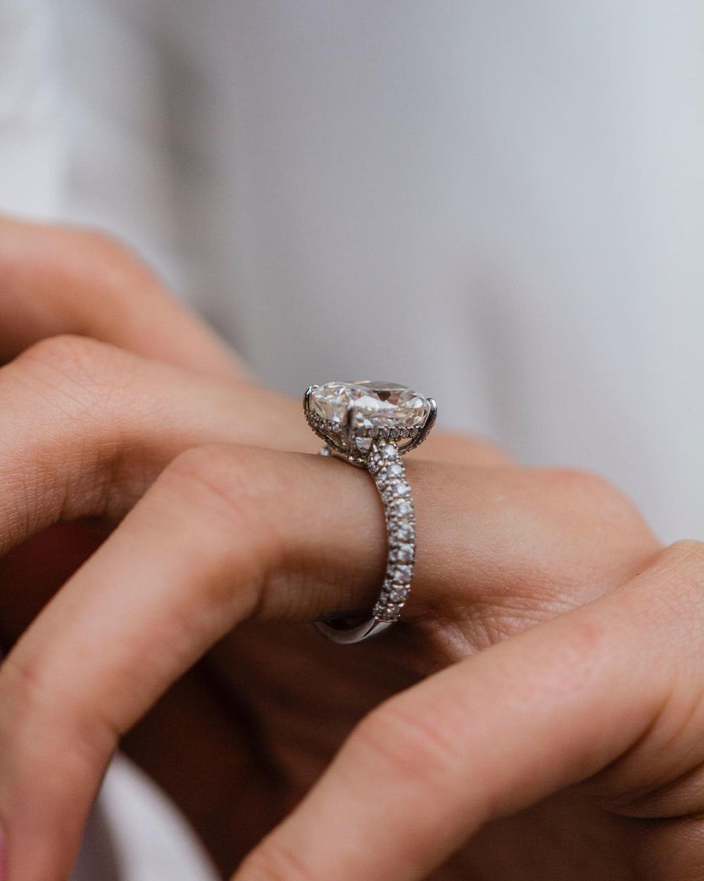 Cushion Cut Labgrown Ring
