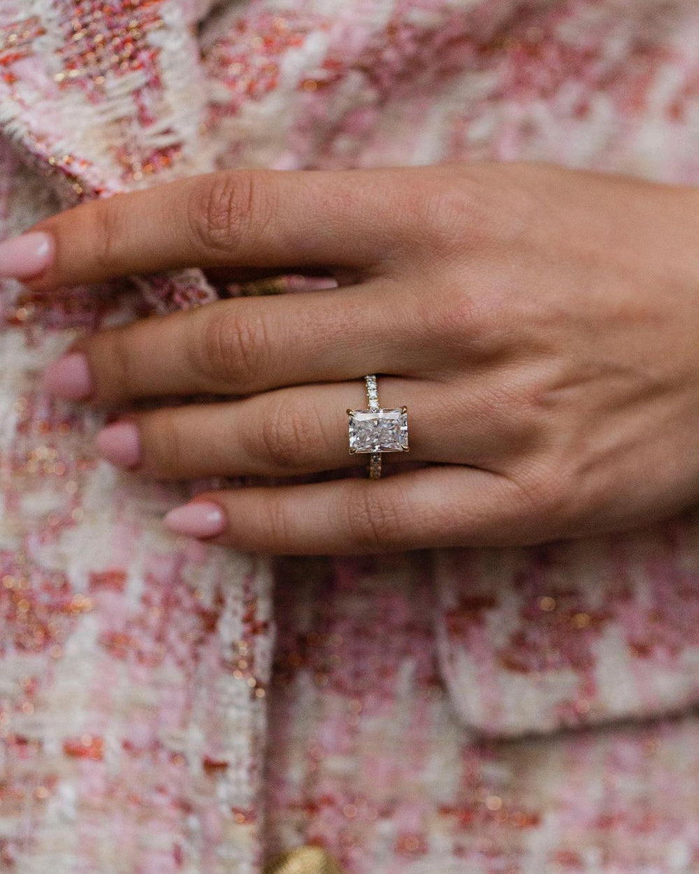 Radiant Cut Labgrown Engagement Ring