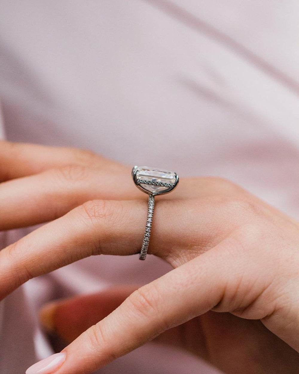 Radiant Cut Labgrown Engagement Ring
