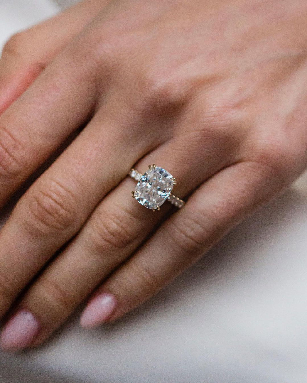 Cushion Cut Labgrown Ring