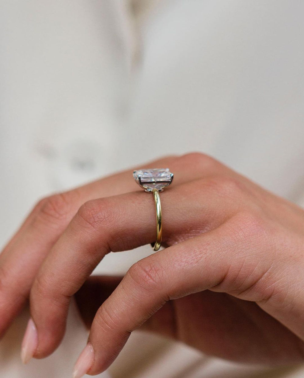 Radiant Cut Labgrown Engagement Ring
