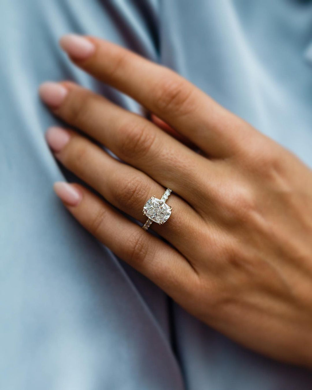 Cushion Cut Labgrown Ring