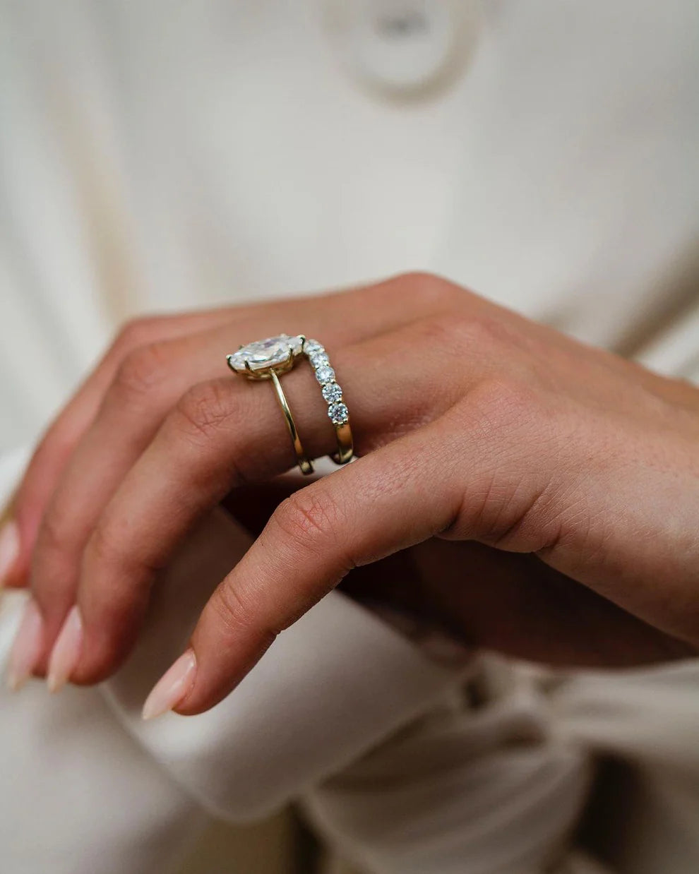 3 Ct Marquise Cut Lab Grown Diamond Engagement Ring | IGI Certified