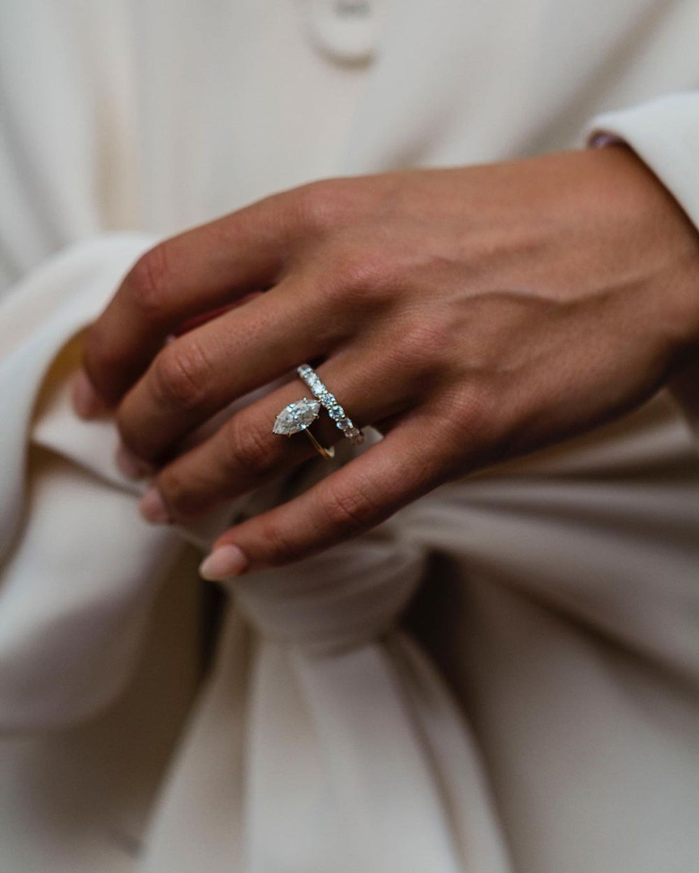 Marquise Cut Labgrown Engagement Ring
