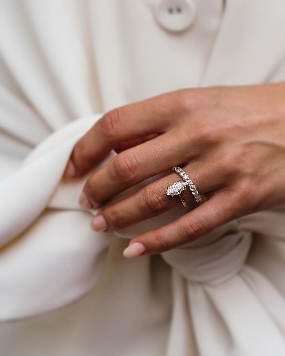 Marquise Cut Labgrown Engagement Ring