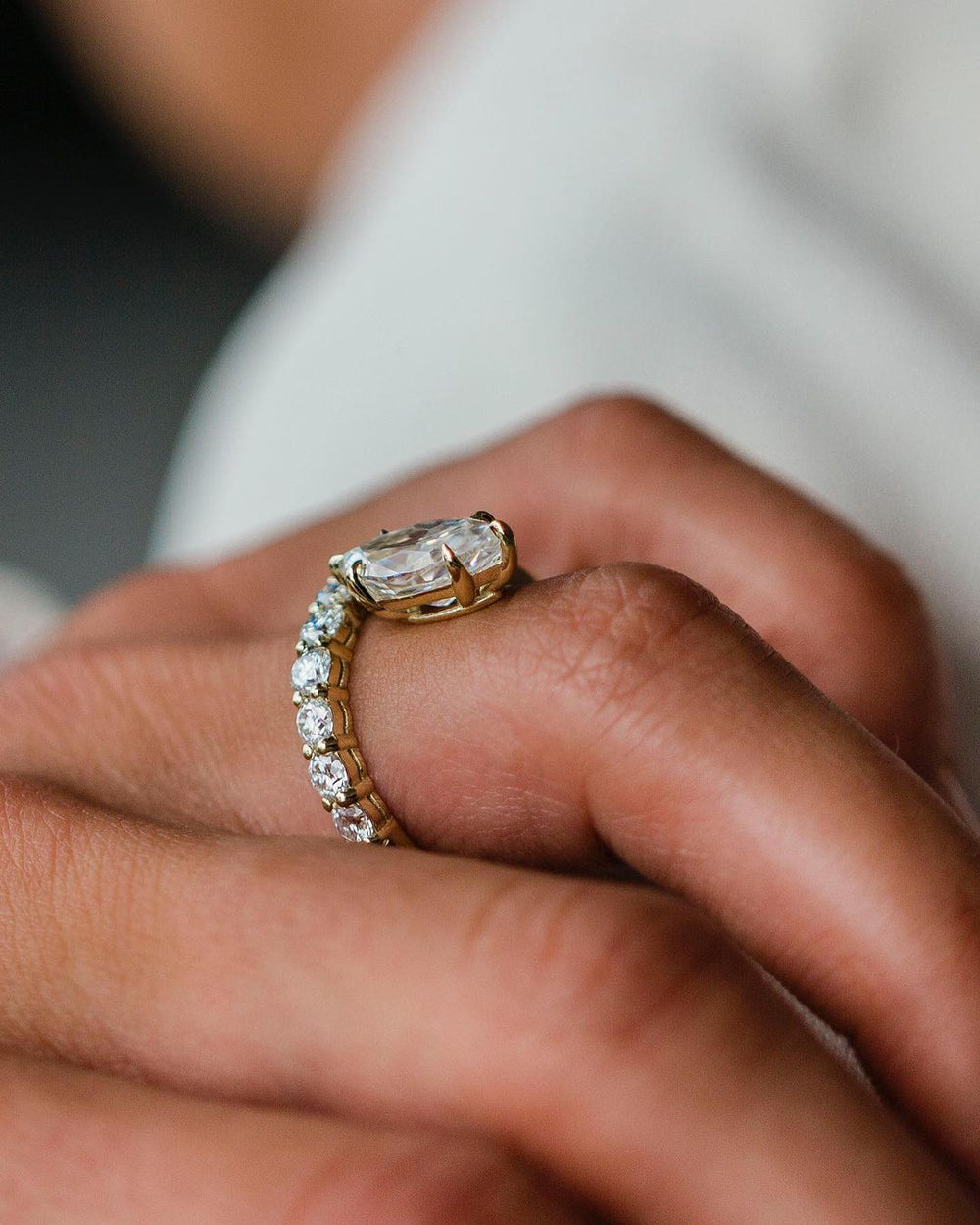 Marquise Cut Labgrown Engagement Ring