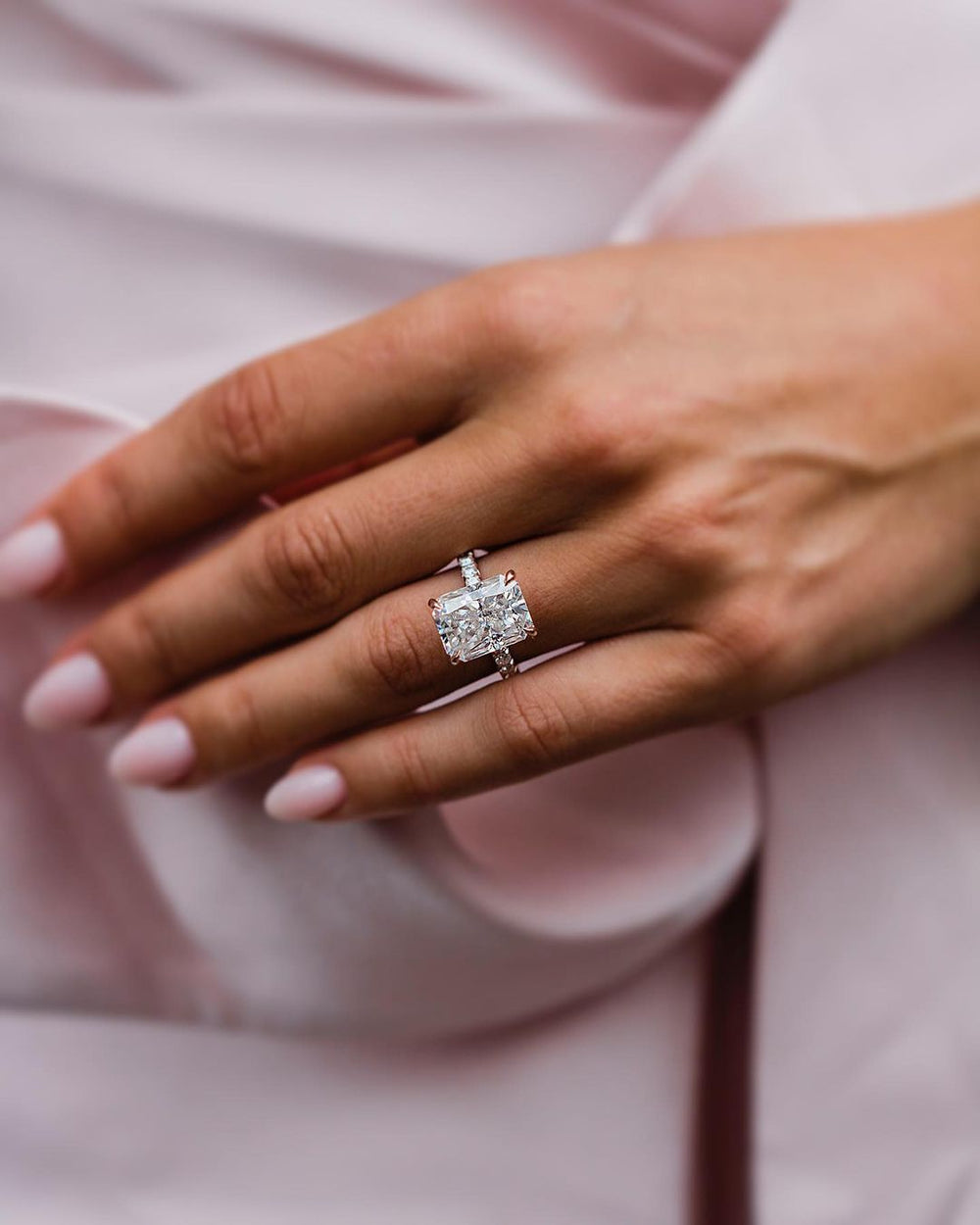 Radiant Cut Labgrown Engagement Ring