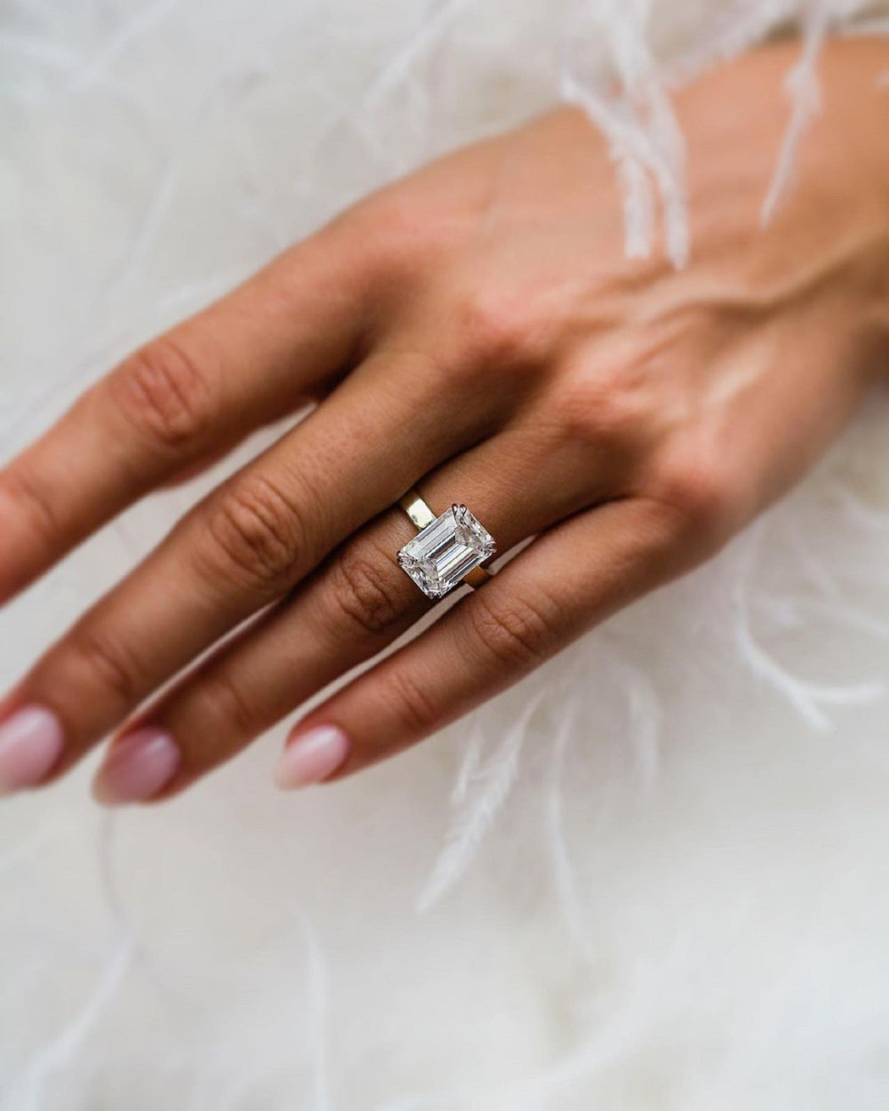 Emerald Cut Labgrown Engagement Ring