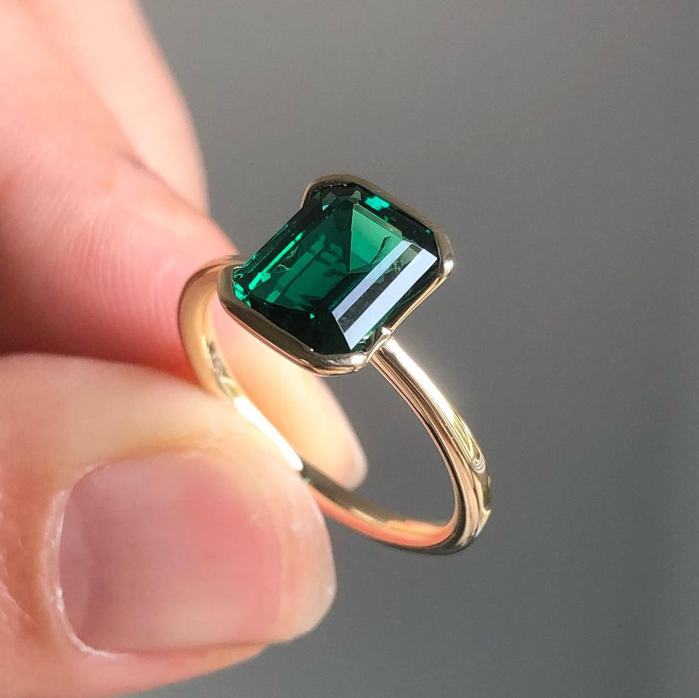 Emerald Cut Engagement Ring, Labgrown Emerald Cut Ring