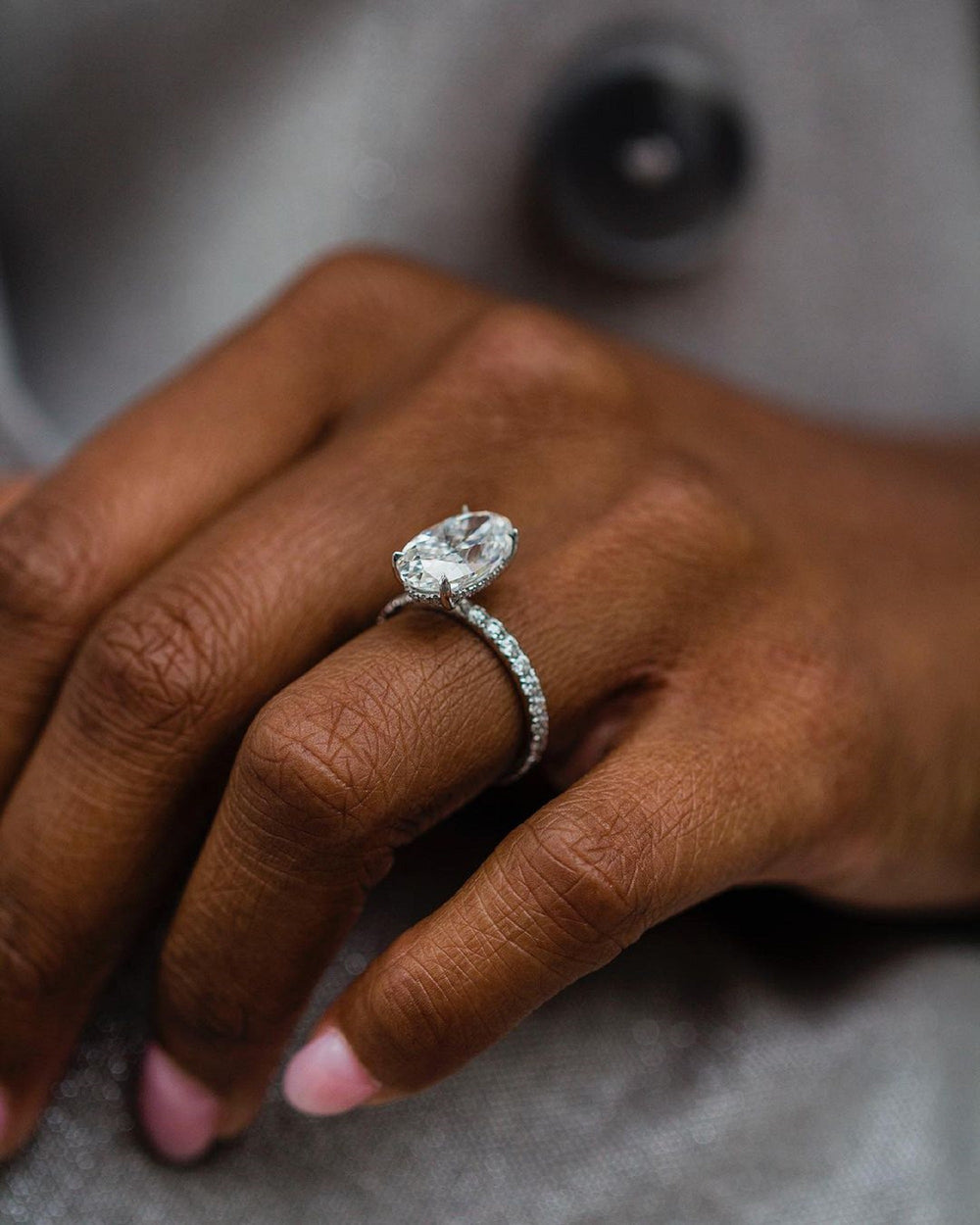 Oval Cut Labgrown Engagement Ring
