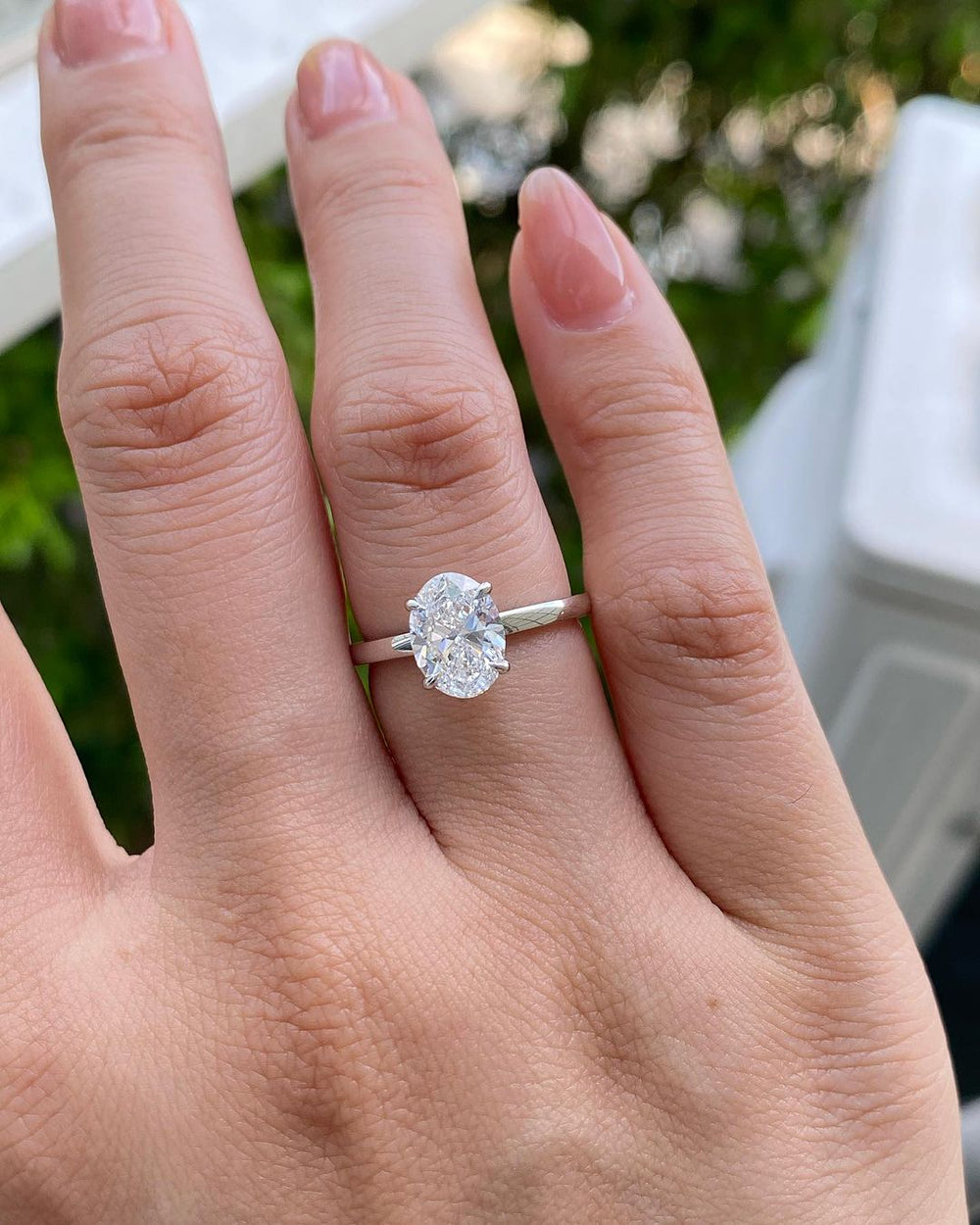 Oval Cut Labgrown Engagement Ring