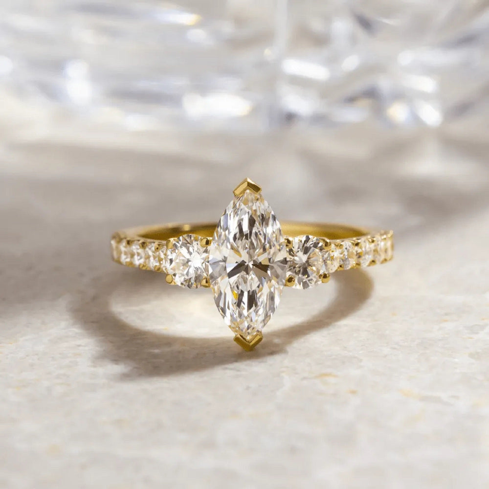 Marquise Cut Labgrown Engagement Ring