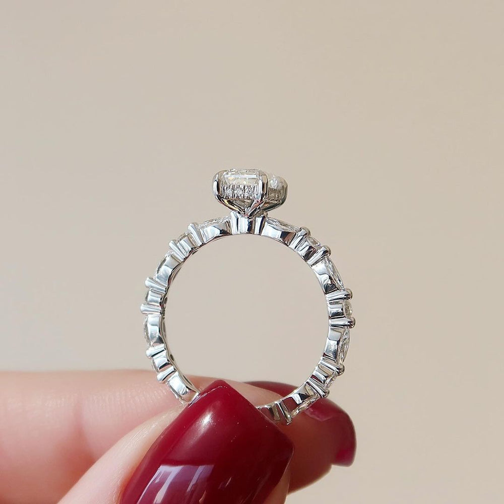 Emerald Cut Labgrown Engagement Ring