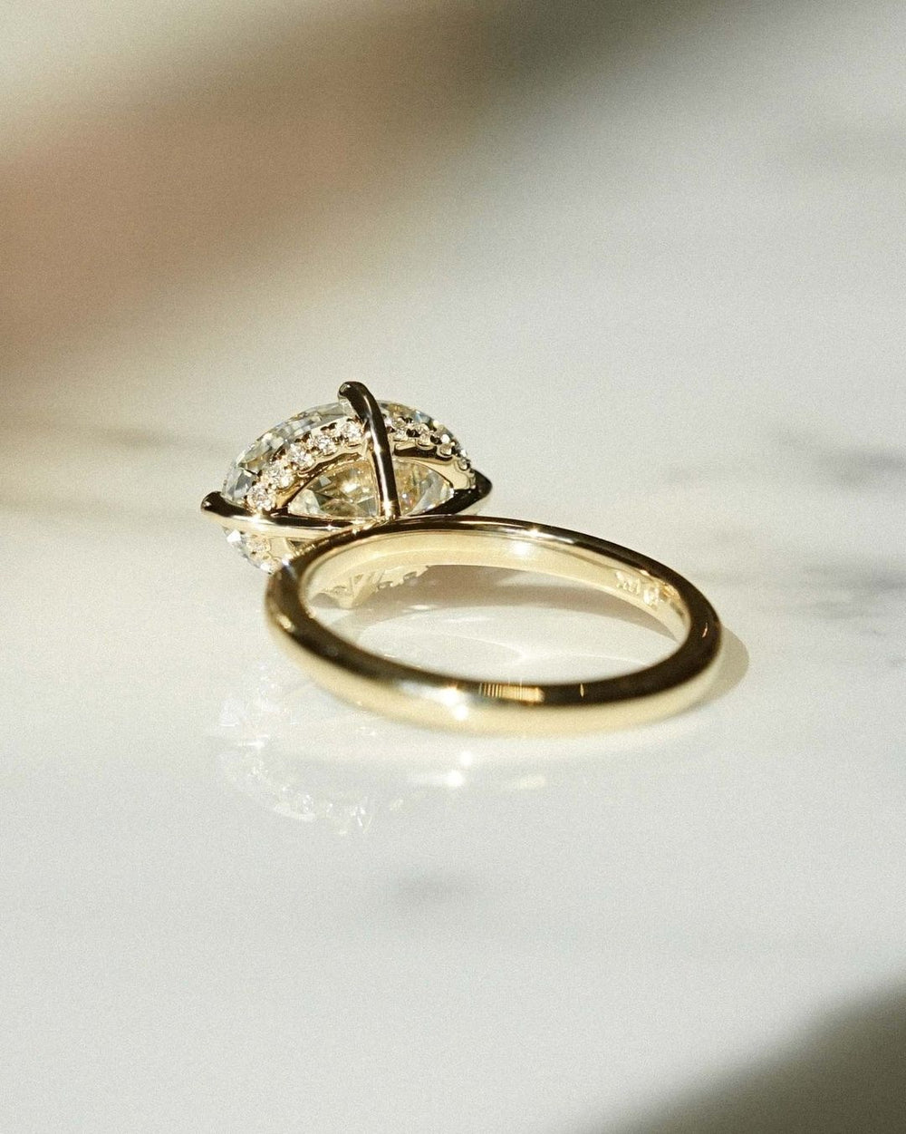 Oval Cut Labgrown Engagement Ring