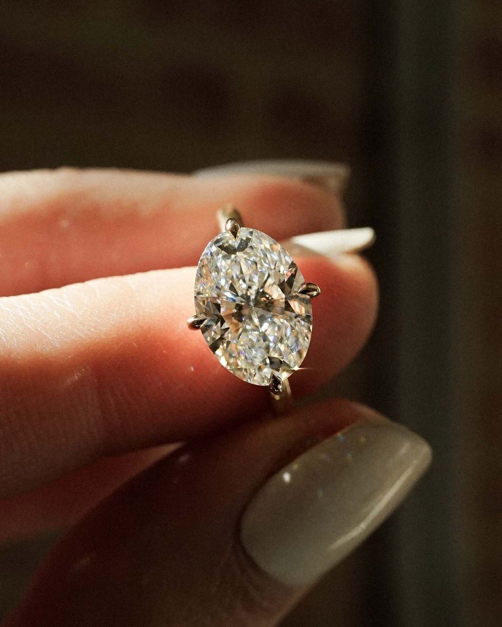 Oval Cut Labgrown Engagement Ring