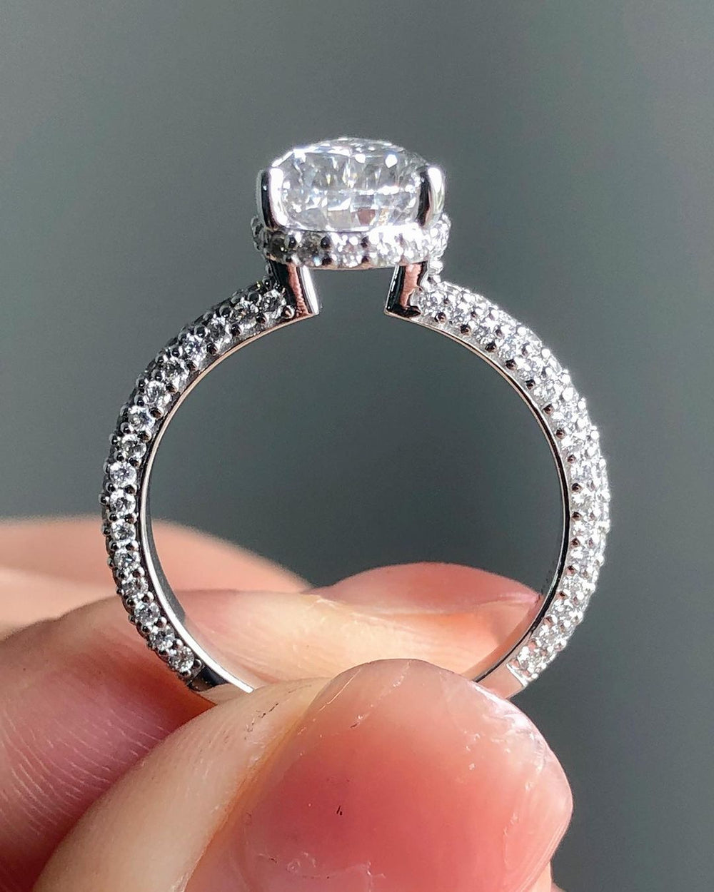 Pear Cut Labgrown Engagement Ring