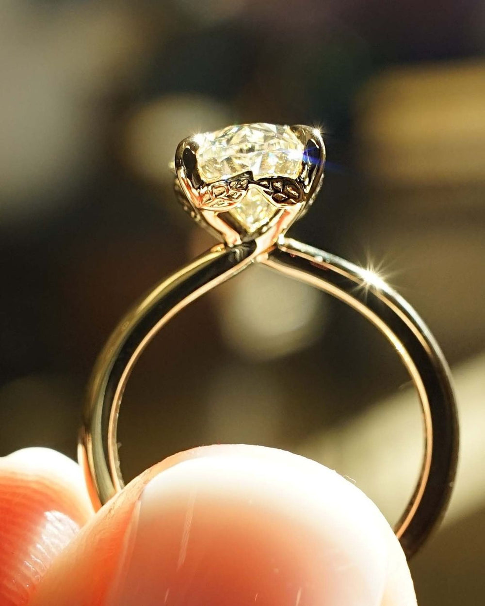 Oval Cut Labgrown Engagement Ring
