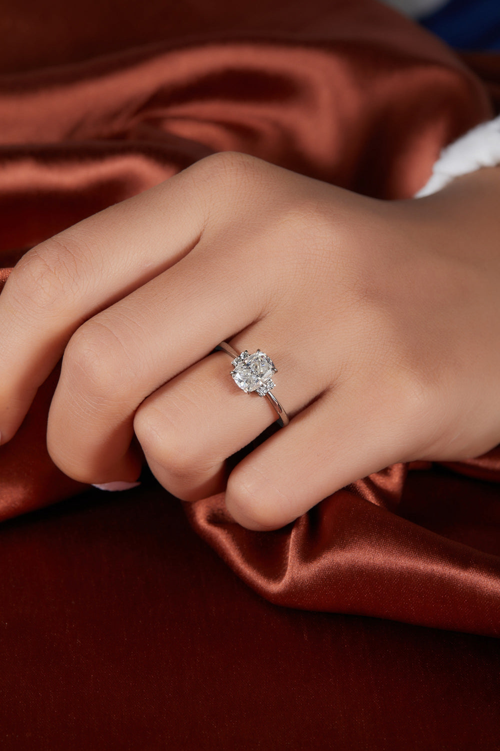 Cushion Cut Labgrown Engagement Ring
