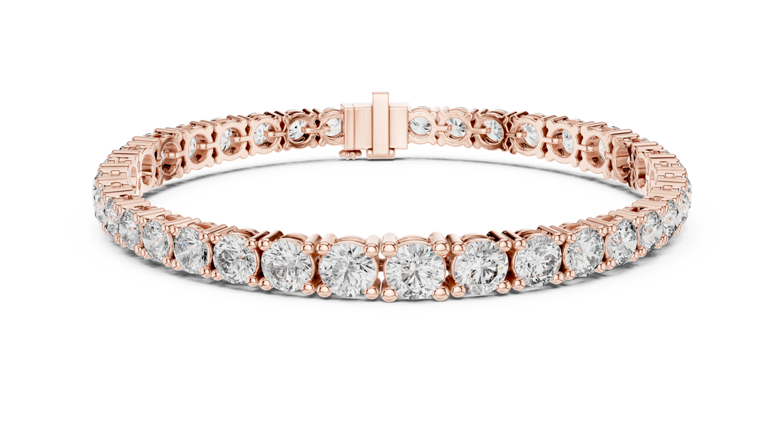 Classic Eternity Tennis Bracelet With Round Diamond - Seraphine Jewels