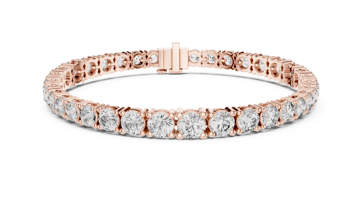 Classic Eternity Tennis Bracelet With Round Diamond