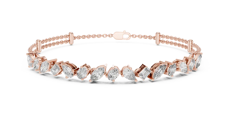 Symphony of Shapes Diamond Bracelet