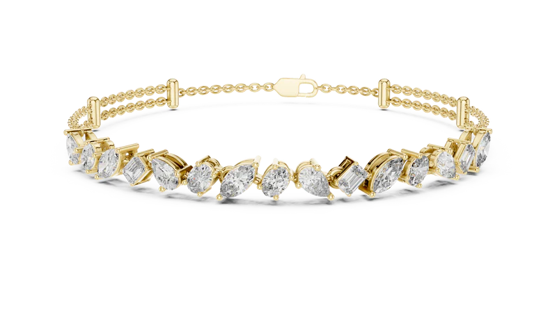 Symphony of Shapes Diamond Bracelet