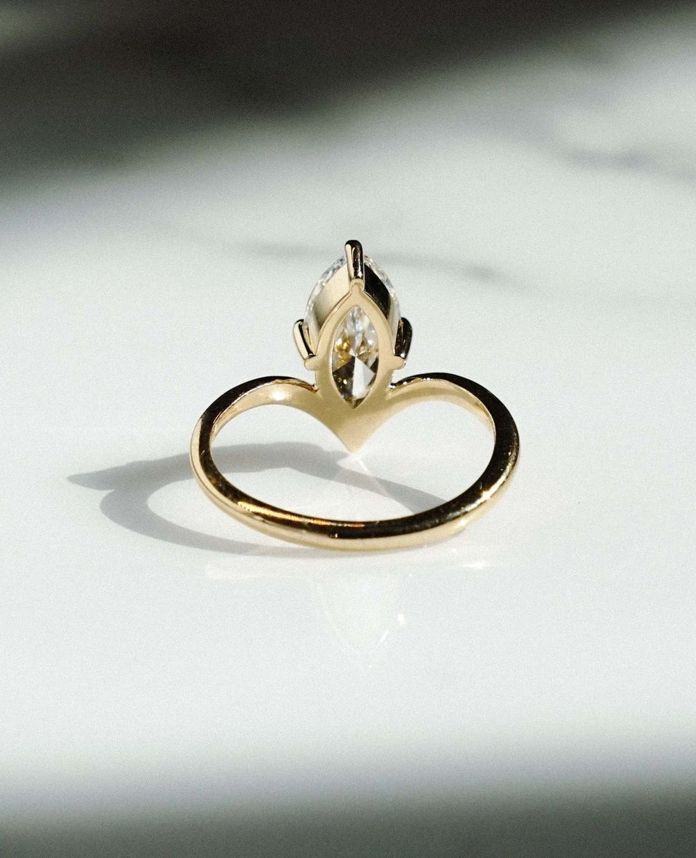 Marquise Cut Labgrown Engagement Ring, Wedding Ring
