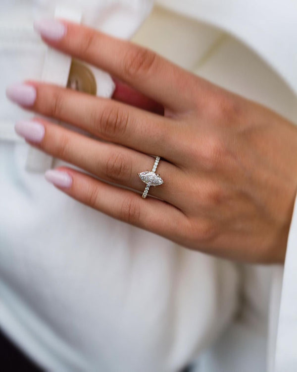 Marquise Cut Labgrown Engagement Ring