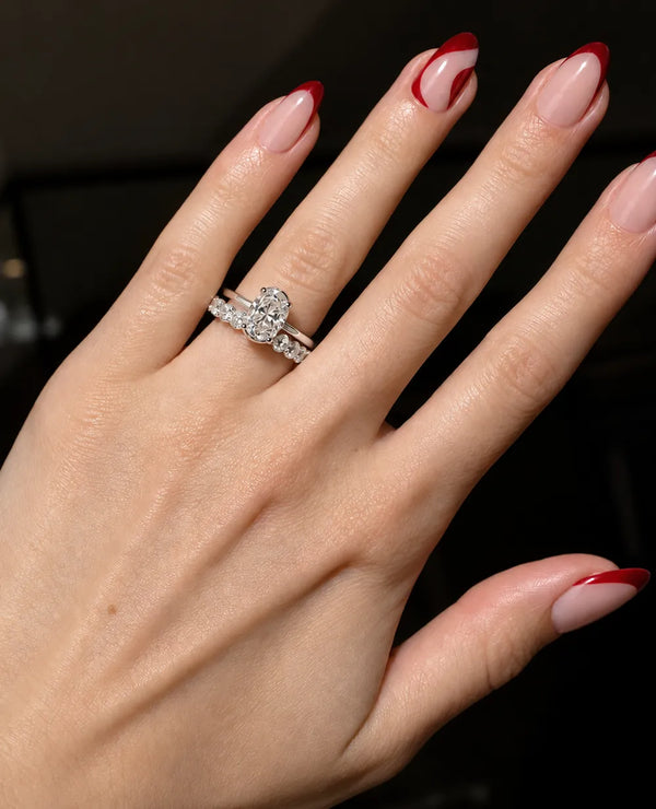 Bezel Set Cushion Cut Labgrown Engagement Ring