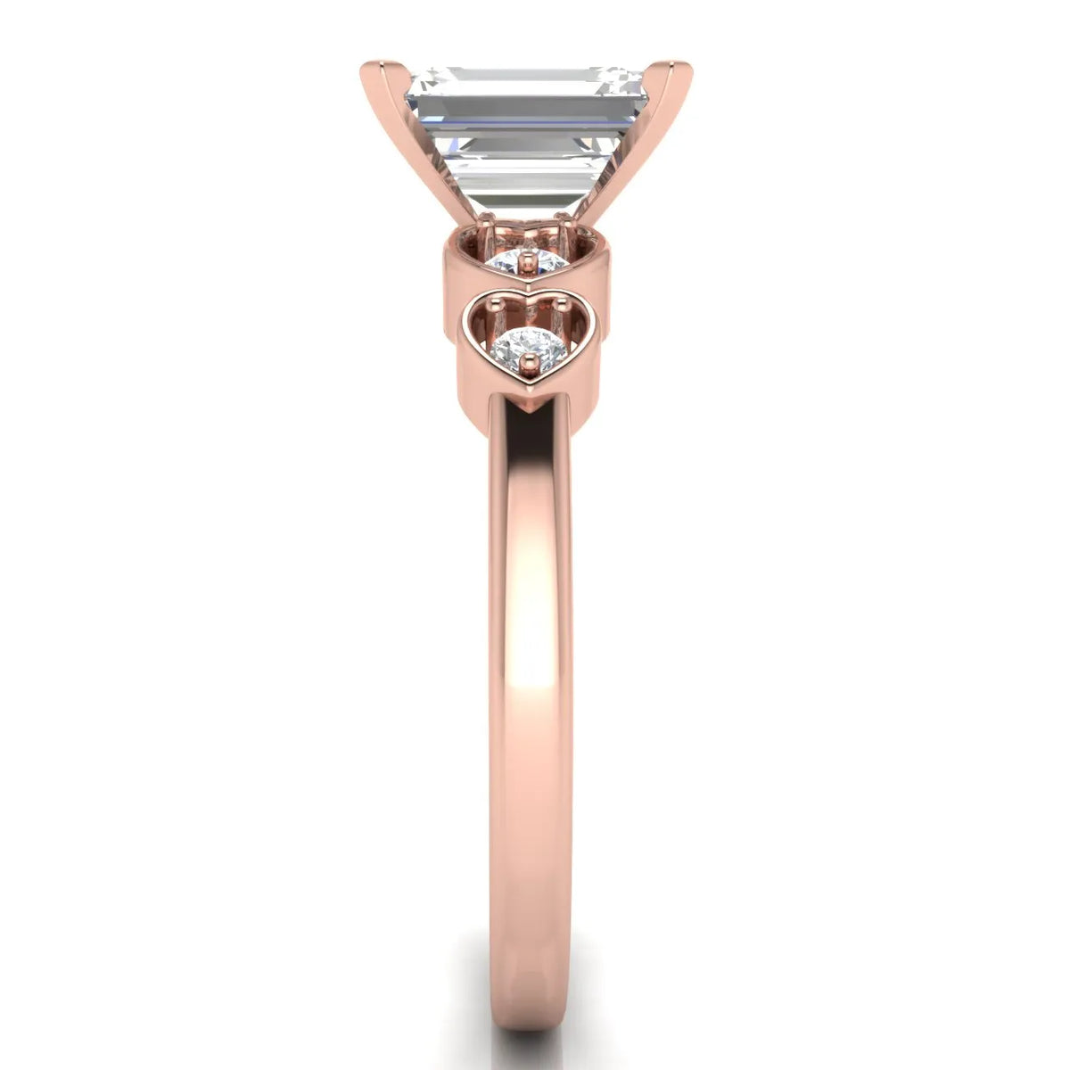 Classic Solitaire Ring with Vintage-Inspired Accent Details